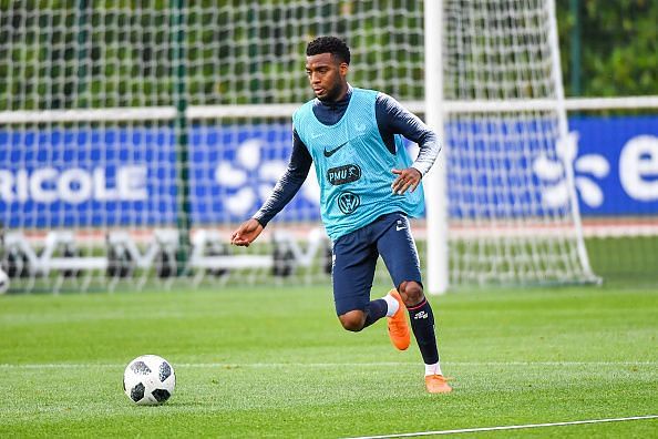 Training Session and Press Conference French Football Team